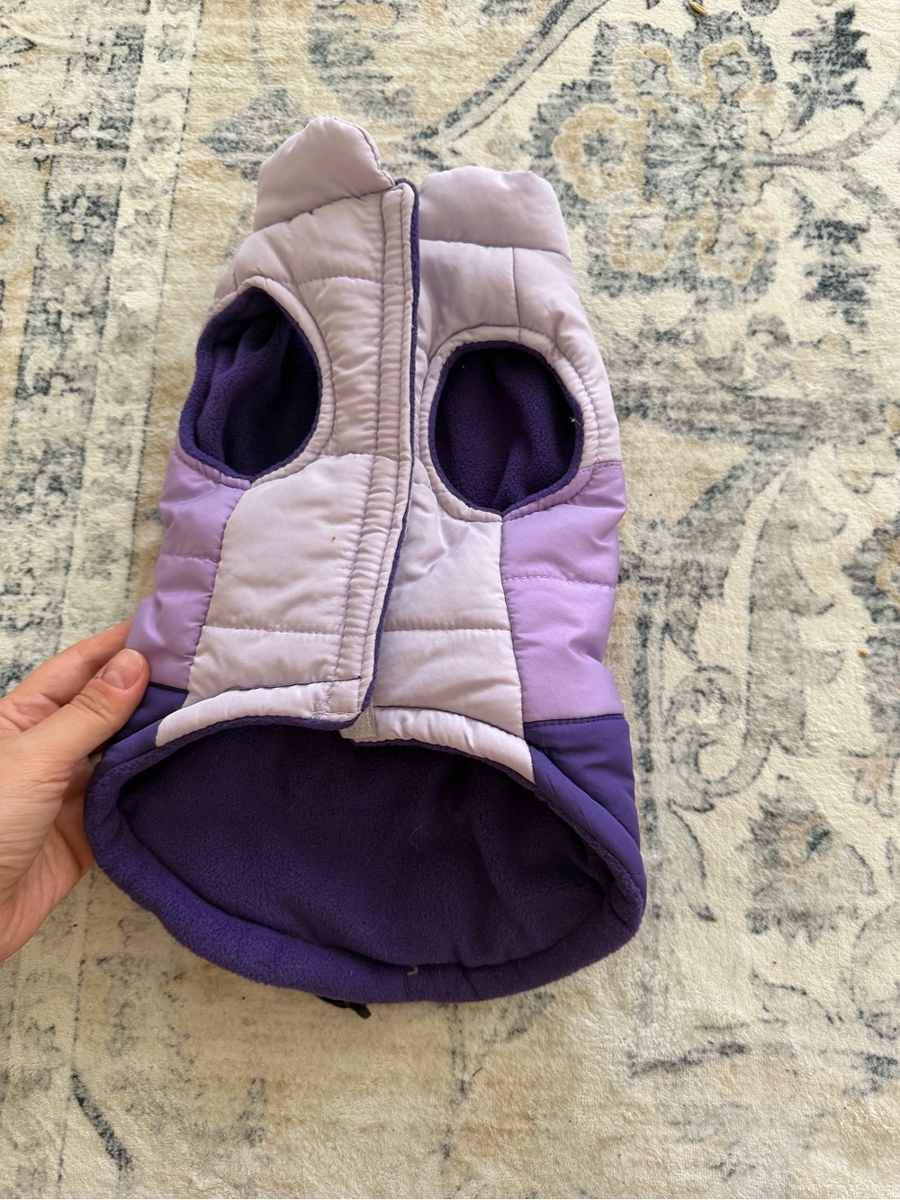 Jessica Simpson Lavender & Deep Purple Quilted Kids Puffer